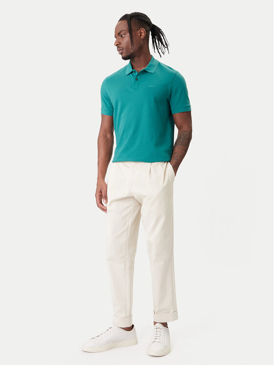 BOSS BOSS Polo Pallas 50468362 Zielony Regular Fit