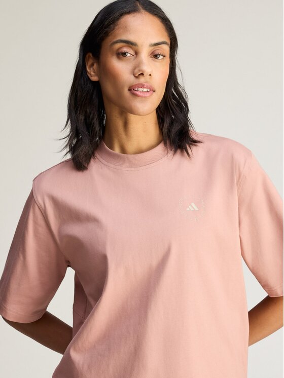 adidas by Stella McCartney adidas by Stella McCartney T-Shirt by Stella McCartney Brązowy Loose Fit