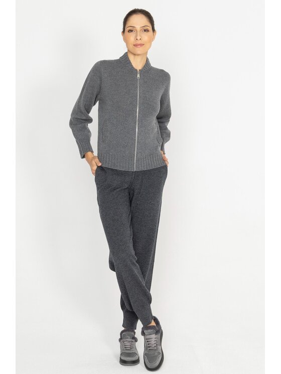 Deni Cler Milano Deni Cler Milano Bluza T-DC-W458-D5-90-88-1 Szary Regular Fit