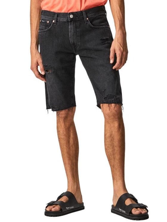 Pepe Jeans Pepe Jeans Šortky PM800929 000 Černá Regular Fit