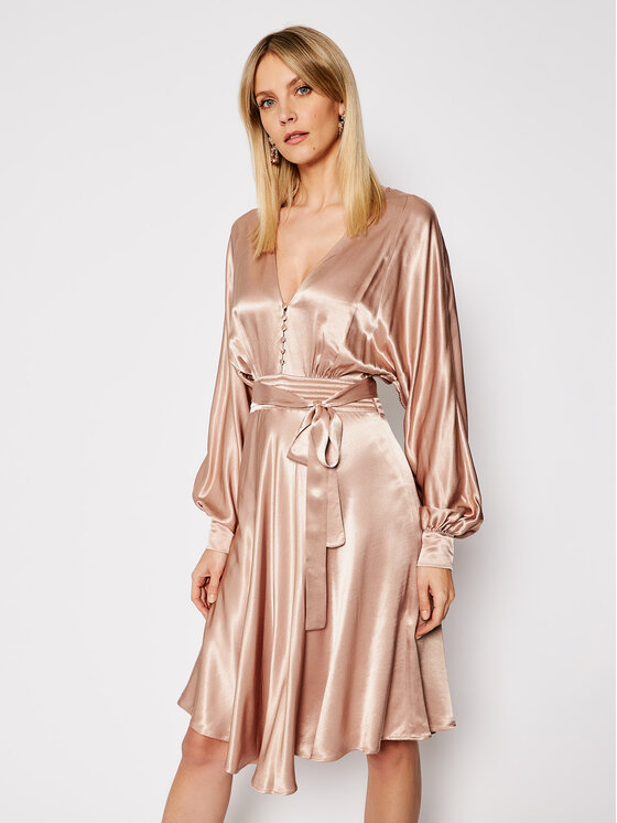 TWINSET TWINSET Coctailkleid 202TP2140 Beige Loose Fit