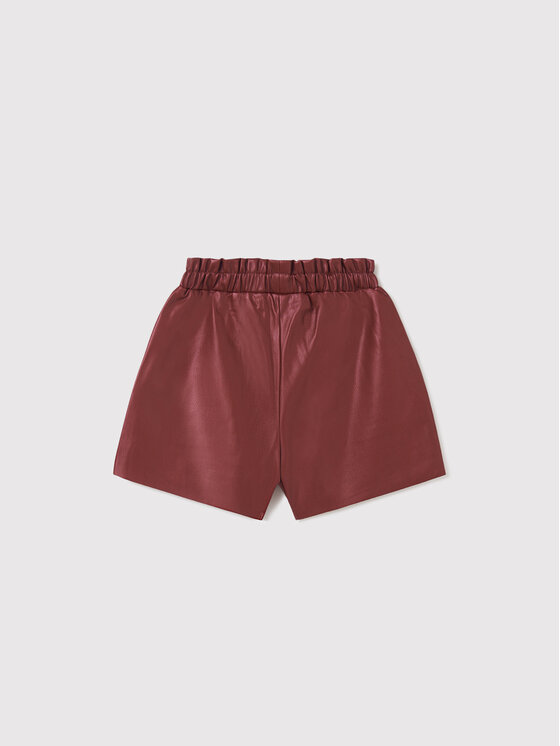 Mayoral Pantaloncini in similpelle 7206 Bordeaux Regular Fit Modivo