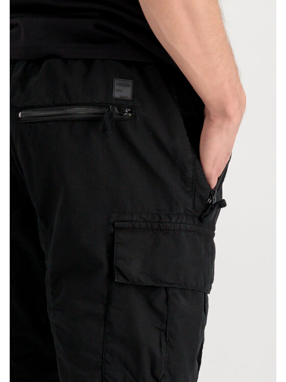 Alpha Industries Alpha Industries Šortky z materiálu Ripstop Jogger Short Černá Classic Fit