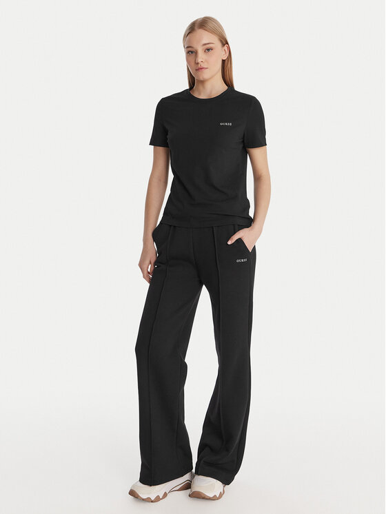 Guess Guess T-Shirt V6RI07 J1314 Μαύρο Regular Fit