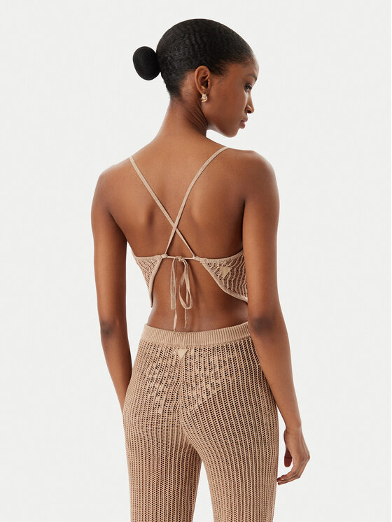 Guess Guess Top E6GR00 Z5371 Beige Regular Fit