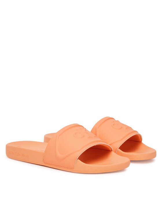 Calvin Klein Jeans Calvin Klein Jeans Šľapky Slide Pu Hf Mg YW0YW01879 Oranžová