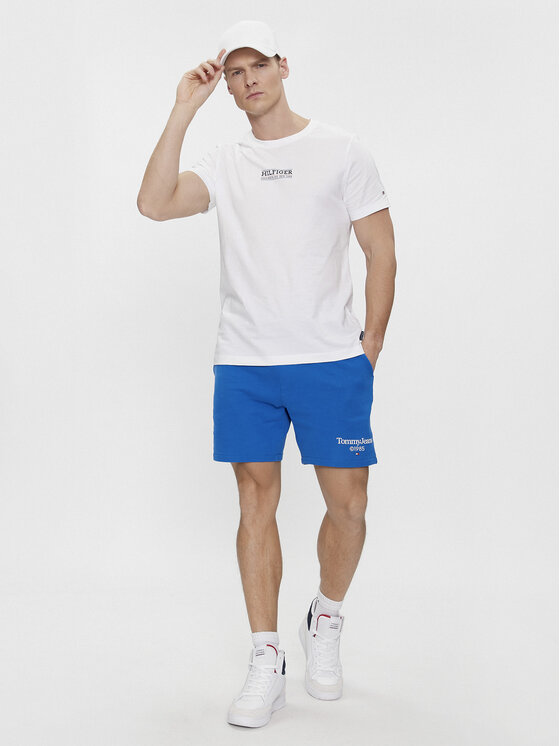 Tommy Jeans Tommy Jeans Szorty sportowe Tjm Entry Graphic DM0DM19153 Niebieski Regular Fit