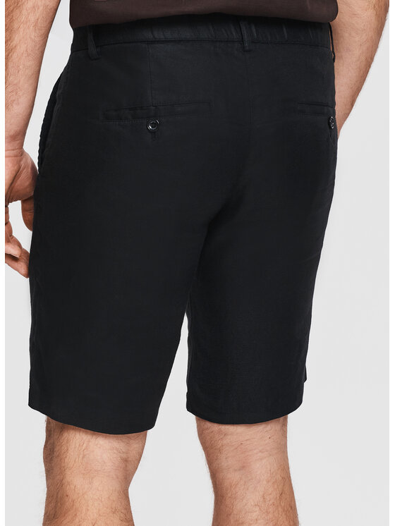 Pako Lorente Pako Lorente Szorty materiałowe P26SF-WS-006 Czarny Classic Fit