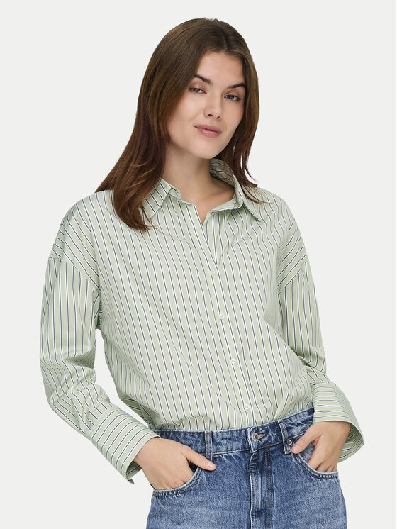 ONLY ONLY Marškiniai Oregon 15367554 Žalia Regular Fit