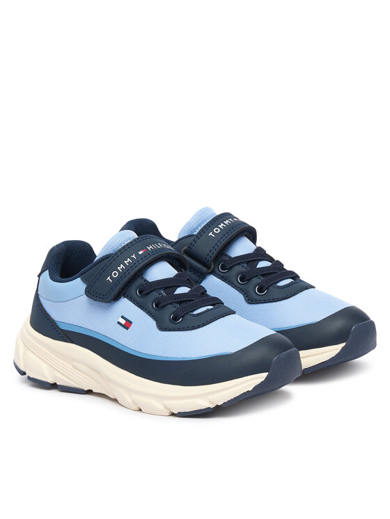Tommy Hilfiger Tommy Hilfiger Tenisice Low Cut Lace-Up/Velcro Sneaker T1X9-35260-1844 S Plava