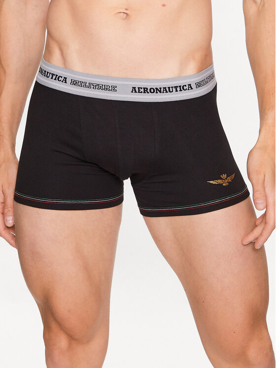 Aeronautica Militare Aeronautica Militare Set 2 parov boksaric AM1UBX003 Črna