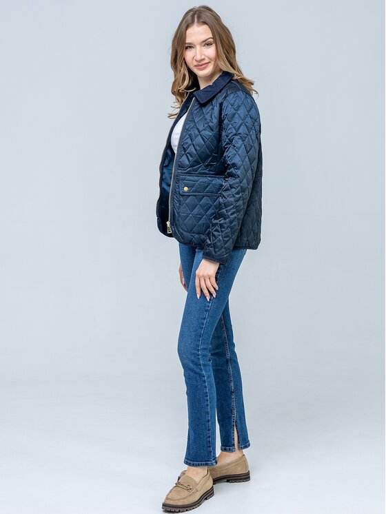 Perso Perso Prechodná bunda BLE268015F Tmavomodrá Regular Fit