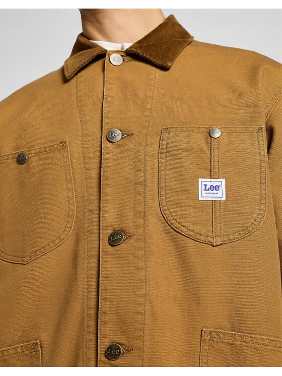Lee Lee Kurtka koszulowa Loose Loco Jacket Brązowy Loose Fit