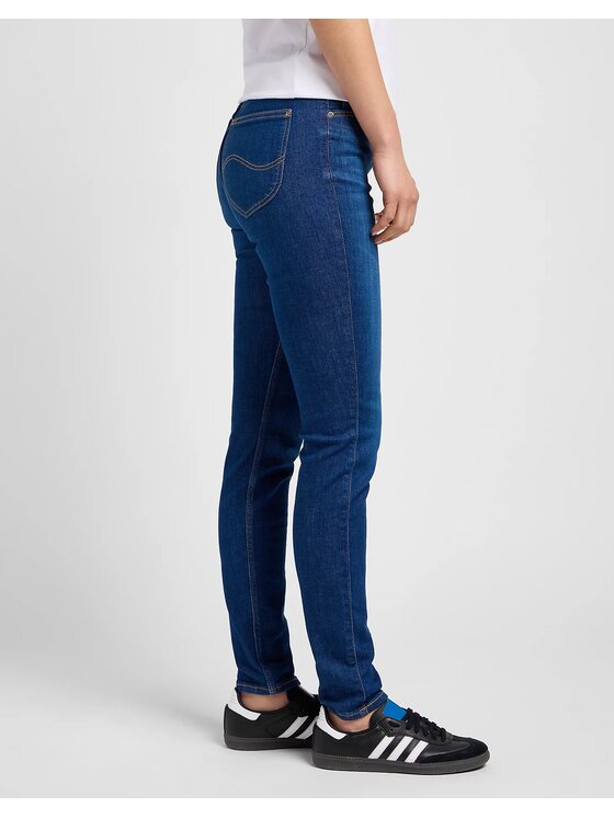 Lee Lee Jeansy SCARLETT HIGH Niebieski Skinny Fit