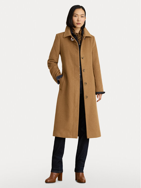 LAUREN RALPH LAUREN LAUREN RALPH LAUREN Вовняне пальто 297P23444001 Світло-коричневий Regular Fit