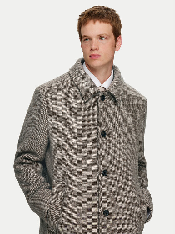 Selected Homme Selected Homme Płaszcz wełniany 16089348 Beżowy Regular Fit