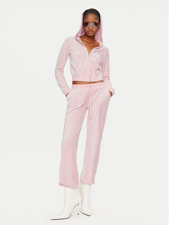Juicy Couture Juicy Couture Spodnie dresowe Caisa JCSEBJ008 Różowy Slim Fit