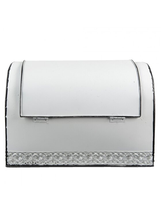MIAhome MIAhome Chlebak metalowy retro Fresh Bread Biały