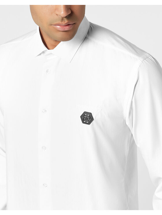PHILIPP PLEIN PHILIPP PLEIN Košile 26115 Bílá Fitted Fit
