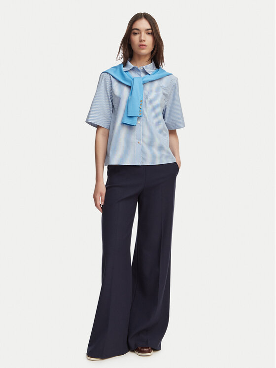 Tommy Hilfiger Tommy Hilfiger Cămașă WW0WW48899 Albastru deschis Relaxed Fit