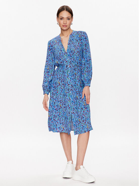 Tommy Hilfiger Košeľové šaty WW0WW37977 Modrá Regular Fit
