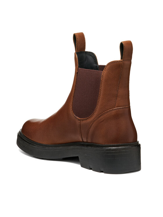 Geox Geox Μποτάκια με λάστιχο D Swelen D665GI 81 C6R7J Σκούρο καφέ