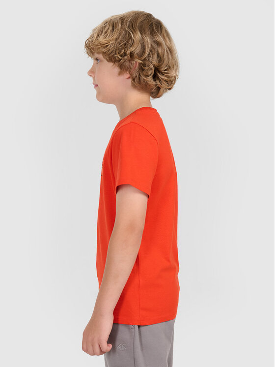 4F 4F T-Shirt BASIC+ Červená Regular Fit