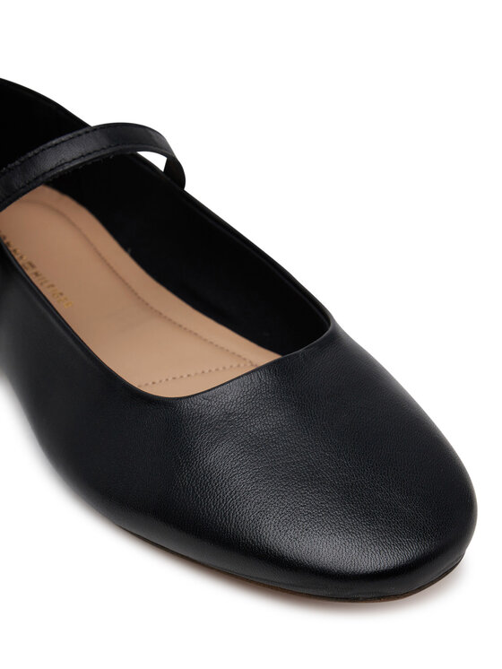 Tommy Hilfiger Tommy Hilfiger Balerinke Leather Maryjane Ballerina FW0FW08651 Črna