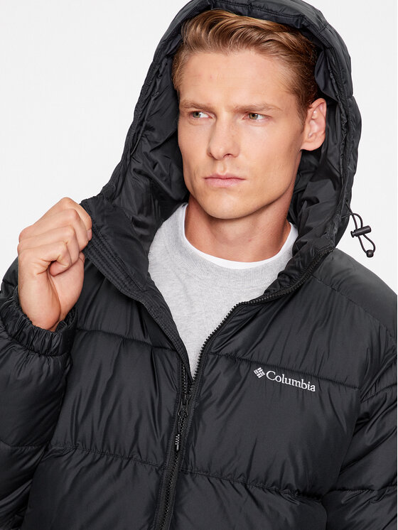 Columbia Columbia Žieminė striukė Pike Lake™ II Hooded Jacket Juoda Regular Fit