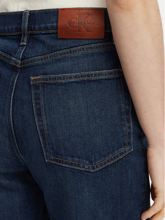 Calvin Klein Jeans Calvin Klein Jeans Jeans hlače Thompson LV047D842G Mornarsko modra Mom Fit