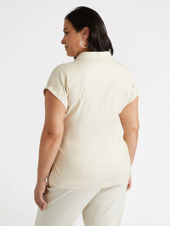 Fiorella Rubino Fiorella Rubino Camicia 5021T001240N002 Beige Regular Fit
