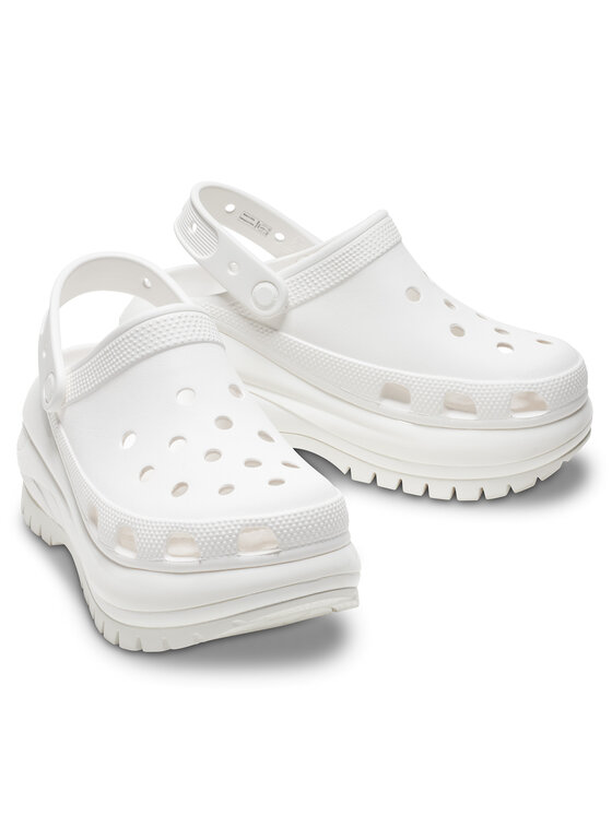 Crocs Crocs Klapki Classic Mega Crush Clog 207988 Biały