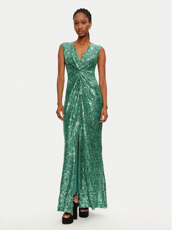 Rinascimento Rinascimento Rochie de seară CFC0121922003 Verde Regular Fit