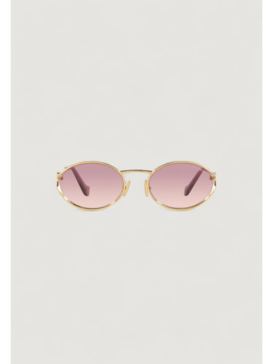 Miu Miu Miu Miu Okulary przeciwsłoneczne 0MU 52YS Złoty