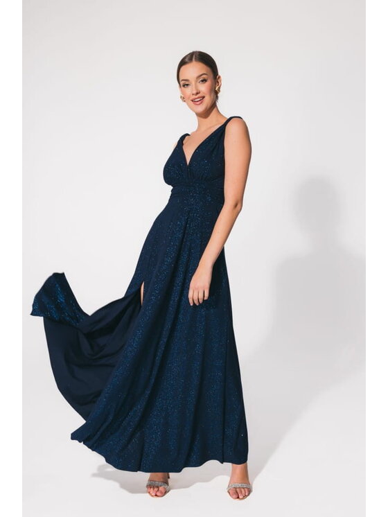 Aurora Aurora Sukienka wieczorowa Milo Granatowy Feminine Fit