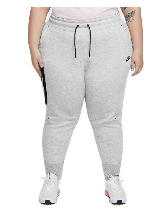 Nike Nike Spodnie dresowe W NSW TCH FLC ESSNTL HR PLUS DA2043-063 Szary Regular Fit