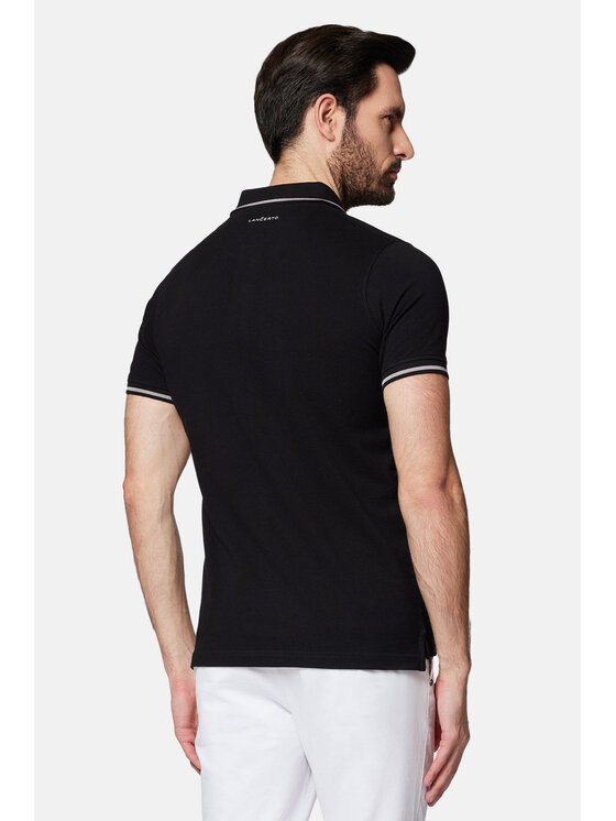 Lancerto Lancerto Polo Morty PO073124000023 Czarny Regular Fit