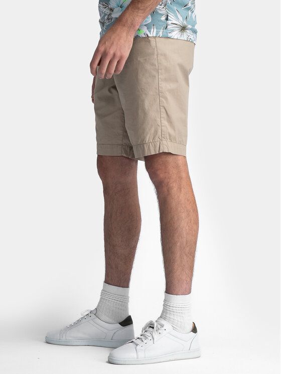 Petrol Industries Petrol Industries Pantalon scurți din material M-1040-SHO501 Bej Slim Fit