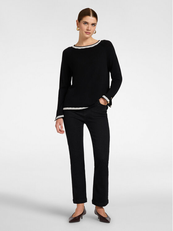 Elena Mirò Elena Mirò Sweter M115Z000882N033 Czarny Regular Fit