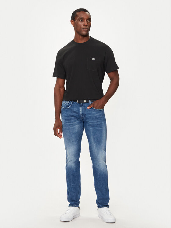Lacoste Lacoste T-Shirt TH2827 Czarny Regular Fit