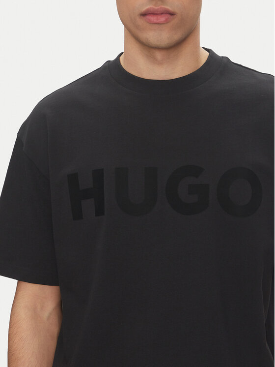 HUGO HUGO T-Shirt Dinkee 50525765 Czarny Oversize