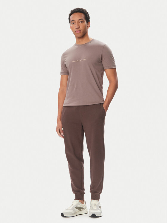 HUGO HUGO Тишърт Datri   50568118 Кафяв Regular Fit