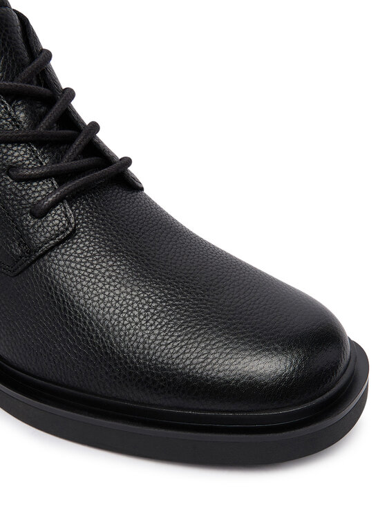 Calvin Klein Calvin Klein Kotníková obuv Sq Rubber Desert Boot Lth HM0HM02352 Černá