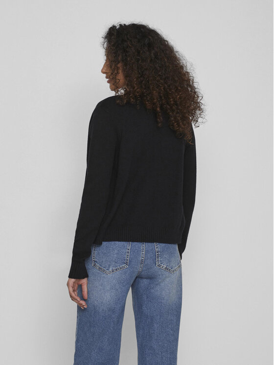 Vila Vila Kardigāns Ril 14060800 Melns Regular Fit