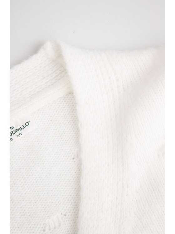 Coccodrillo Coccodrillo Sweter ZC6172204WGJ-003 Kremowy Regular Fit
