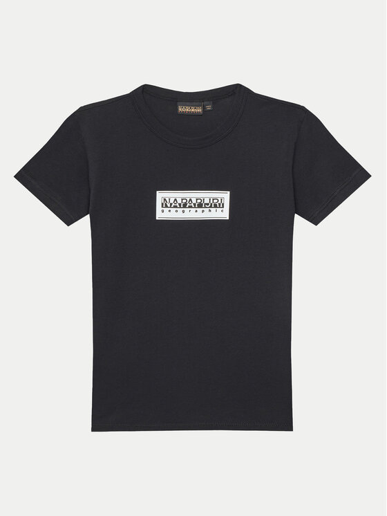 Napapijri T-shirt Chamois NP0A4ILE S Nero Regular Fit, taglia : 12Y