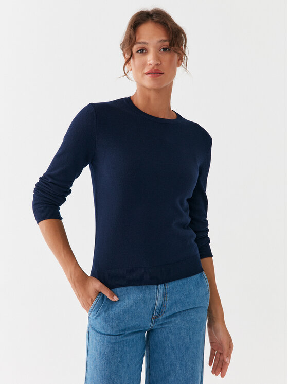 United Colors Of Benetton United Colors Of Benetton Džemper 1002D1K01 Tamnoplava Regular Fit