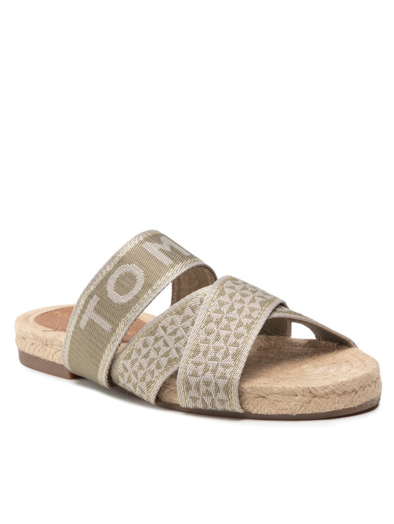 Tommy Hilfiger Tommy Hilfiger Espadrilles Webbing Flat Espadrille FW0FW06307 Grün