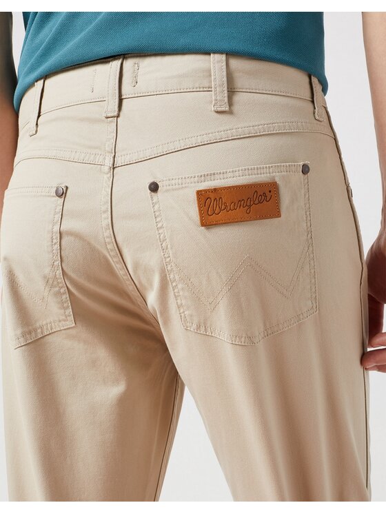 Wrangler Wrangler Jeansy GREENSBORO Beżowy Straight Leg
