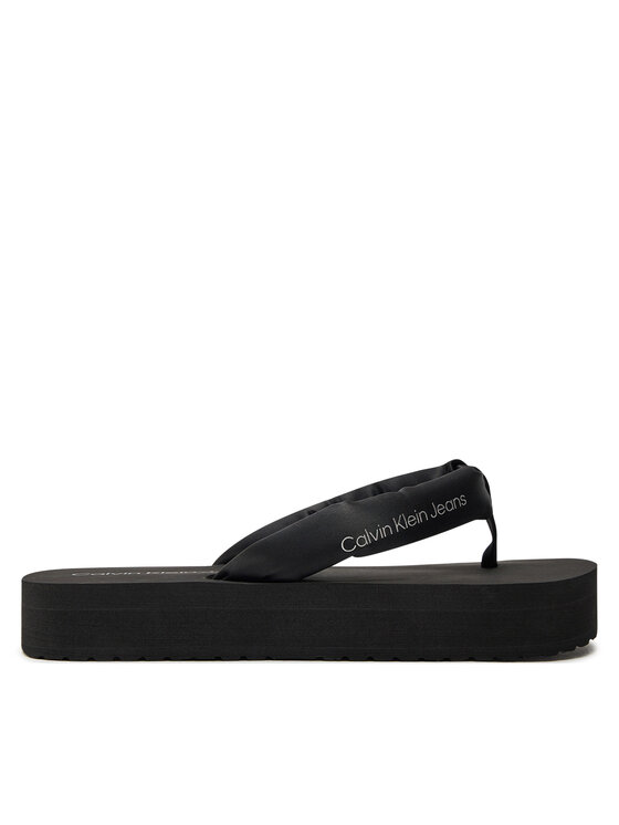 Flip flop Calvin Klein Jeans Beach Sandal Flatform Padded Ny YW0YW01400 Negru